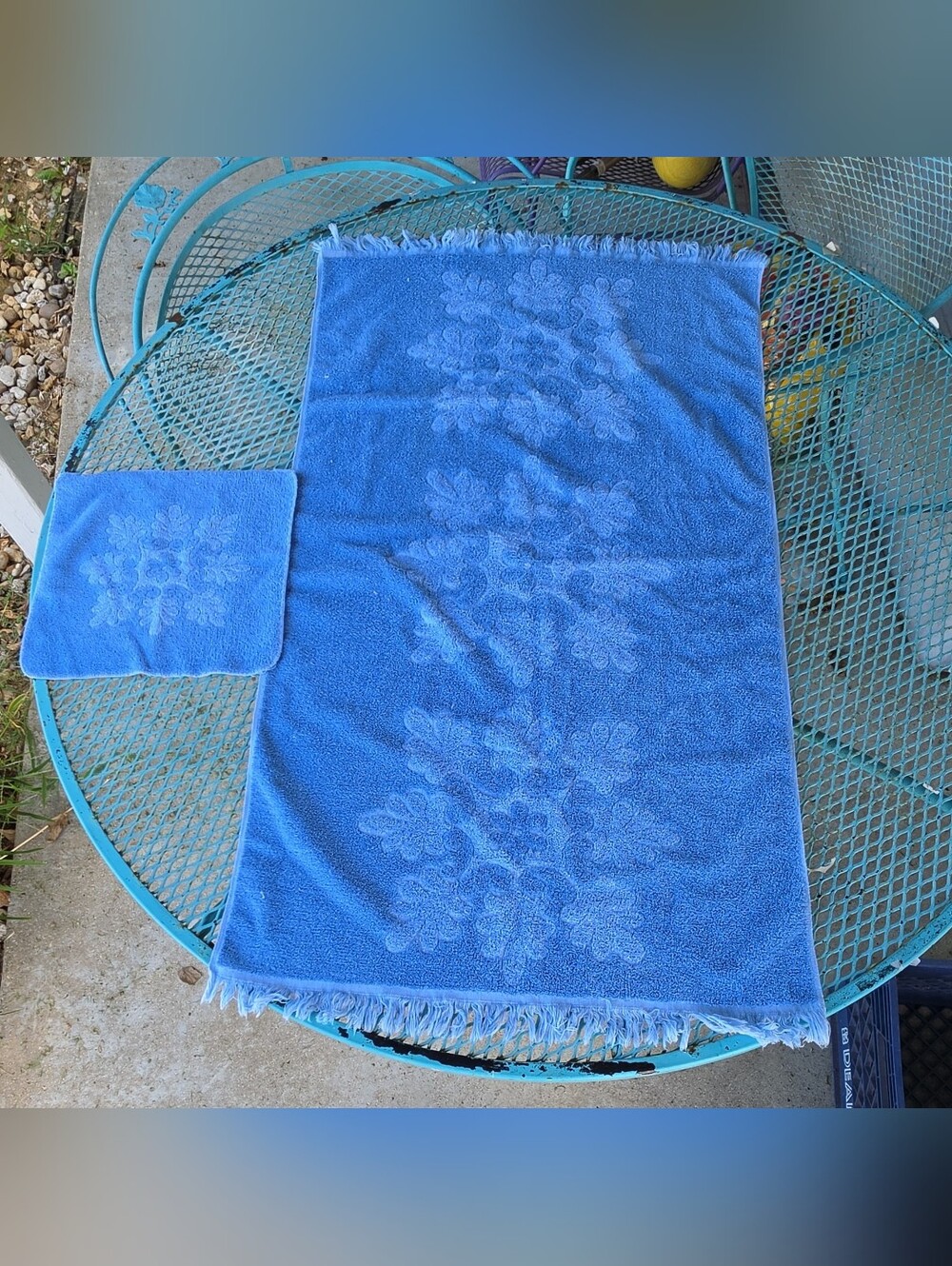Cannon Royal Family snowflake Cotton Towel Set Bath Towel & Washcloth 30x54